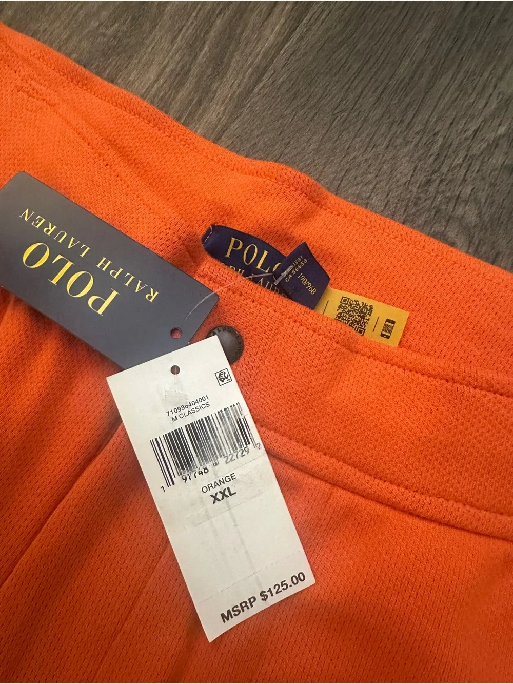 Polo Ralph Lauren Expedition Shorts Men’s Size XXL Orange